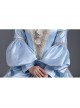 Light Blue Party Ball Dinner Long Sleeve Multilayer Delicate Hem Dreamy Romantic Court Style Prom Lolita Dress