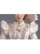 Champagne Long Sleeve Multilayer Delicate Hem Dreamy Romantic Party Ball Dinner Prom Lolita Dress