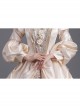 Champagne Long Sleeve Multilayer Delicate Hem Dreamy Romantic Party Ball Dinner Prom Lolita Dress