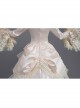 Champagne Classical Style Long Sleeve Multilayer Delicate Lace Collar And Hem Court Prom Lolita Dress