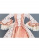 Tender Green Square Collar Long Sleeve Fresh Floral Hem Spring Outing Photograph Court Style Lolita Prom Dress