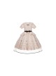 Letters And Poems Glazed Window Series Pattern Exquisite Embroidery Doll Collar Pleated Hem Bow Knot Apron Classic Lolita Dress Set