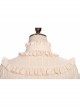 Pastoral Style Stand Collar Light Green Lace Up Apricot Classic Lolita Long Sleeve Shirt
