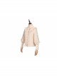 Pastoral Style Stand Collar Light Green Lace Up Apricot Classic Lolita Long Sleeve Shirt