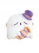 White Plush Cute Candy Ghost Doll Purple Top Hat Decoration Christmas Elements Classic Lolita Shoulder Bags