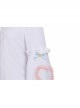 Dogs Donuts Series Cute Doll Collar Little Bear Buttons Sweet Lolita Ruffle Long Sleeve Shirt