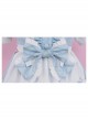 Forest Of Spring Series Cute Animal Pattern Folds Bow Knots Puffed Hem Classic Lolita Sling Dress Set