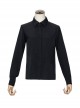 The Battle Of The Jedi Series Simple Black Classic Lolita Lapel Long Sleeve Shirt