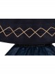 Abyss Series JSK Lace Up Decorate Retro Classic Lolita Autumn Winter Dark Blue Cape