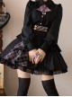 Idol.Q Series Pleated Lace Design Lapel Bow Tie Decoration Comfortable Long-Sleeve Classic Lolita Button-Down Shirt