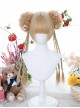 Dark Brown Cute Daily Long Double Ponytail Tiger-Mouth-Clips Air Bangs Sweet Lolita Short Wigs