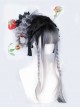 Gray-Blue Gradient Classic Lolita Bangs Gentle Natural Volume Long Wigs