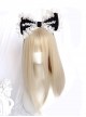 Sweet Lolita Beige Cute Girl Air Bangs Long Straight Hair Wigs