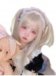 Sweet Lolita Beige Cute Girl Air Bangs Long Straight Hair Wigs