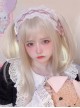 Sweet Lolita Beige Cute Girl Air Bangs Long Straight Hair Wigs