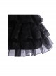 Black Violent Adjustable Inner Skirt Lace Trim Classic Lolita Skirt