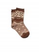 Autumn Winter Brown Polka Dots Pattern Print Heart Shape Lolita Short Socks