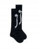 Solid Color Long Barrel Big Bow Knot Graphic-Print Autumn And Winter Pure Cotton Lolita Knee Socks