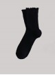 Solid Color Hollow Mesh Ruffle Design Comfortable Breathable Summer Classic Lolita Short Socks