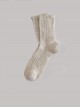 Solid Color Hollow Mesh Ruffle Design Comfortable Breathable Summer Classic Lolita Short Socks