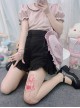 Bear Print Tattoo Character Print Summer Sexy Ultra-Thin Lolita Pantyhose