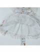 Bear Afternoon Tea Series Cute Sweet Strawberry Cake Print Jacquard Lace Hem Children Lolita Kids Sleeveless Princess Dress