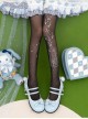 Solid Color Summer Sexy Thin Asymmetrical Fine Print Lolita Pantyhose