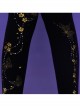 Chinese Style Hot Stamping Butterfly Pattern Decoration Lolita Black Pantyhose