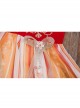 Chinese Style Ancient Costume Breathable Chiffon Delicate Embroidery Bow Pendant Decoration Chest-Length Dress