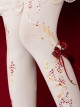 Custom Bow Red Print Decoration Exquisite Little Accessories Classic Lolita Long Pantyhose