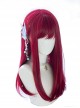Air Bangs Red Long Straight Hair Sexy European And American Style Lolita Wigs