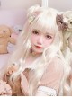 Antique Doll Collection Golden Big Waves Hair Layering Long Curly Wigs Sweet Lolita Wigs