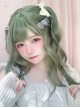 Capricorn Series Matcha Green Cute Sweet Air Bangs Lolita Curls Wigs