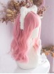 Pink E-Sports Beautiful Girl Short Curly Hair Sweet Air Bangs Lolita Wigs