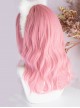 Pink E-Sports Beautiful Girl Short Curly Hair Sweet Air Bangs Lolita Wigs