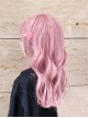 Pink E-Sports Beautiful Girl Short Curly Hair Sweet Air Bangs Lolita Wigs