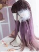 Scorpio Series Three-Color Gradient Purple Long Straight Hair Lolita Wigs