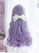 Libra Series Taro Purple Gradient Long Wavy Roll Sweet Lolita Air Bangs Wigs