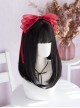 Daily Natural Cute Inside Buckle Medium Length Straight Hair Classic Lolita Wigs