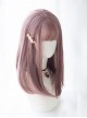 Daily Natural Cute Inside Buckle Medium Length Straight Hair Classic Lolita Wigs