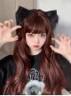 Elegant Reddish-Brown Long Curly Hair Qi Bangs Lolita Wigs