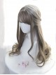 Daily Nature Aoki Linen Gray Qi Bangs Long Curly Hair Lolita Wigs