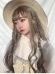 Daily Nature Aoki Linen Gray Qi Bangs Long Curly Hair Lolita Wigs