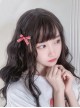 Stylish And Fluffy Black Cute Wool Roll Big Natural Waves Qi Bangs Lolita Wigs