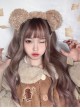 Three-Color Gradient Long Wavy Curly Hair Qi Bangs Classic Lolita Wigs