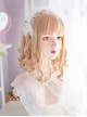 Daily Blonde Cute Short Curly Hair Qi Bangs Sweet Lolita Wigs