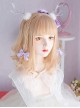 Daily Blonde Cute Short Curly Hair Qi Bangs Sweet Lolita Wigs