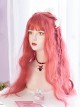 Sweet Berry Red Color Big Wavy Long Curly Hair Lolita Wigs