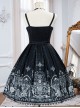 Eye Of Red Heart Series JSK Retro Dark Skull And Cross Graphic Print Decoration Classic Lolita Sleeveless Dress