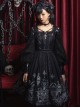 Eye Of Red Heart Series JSK Retro Dark Skull And Cross Graphic Print Decoration Classic Lolita Sleeveless Dress